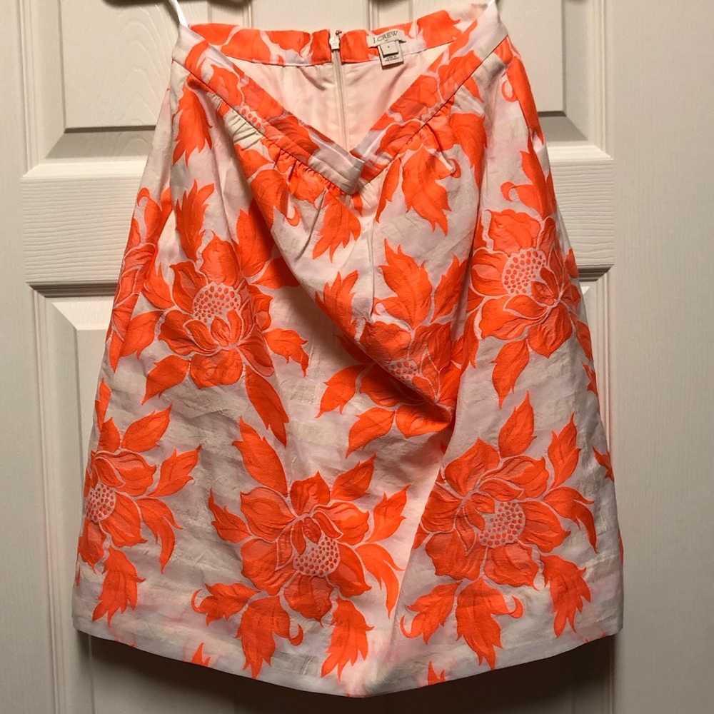 J. Crew Floral Fit and Flare Skirt